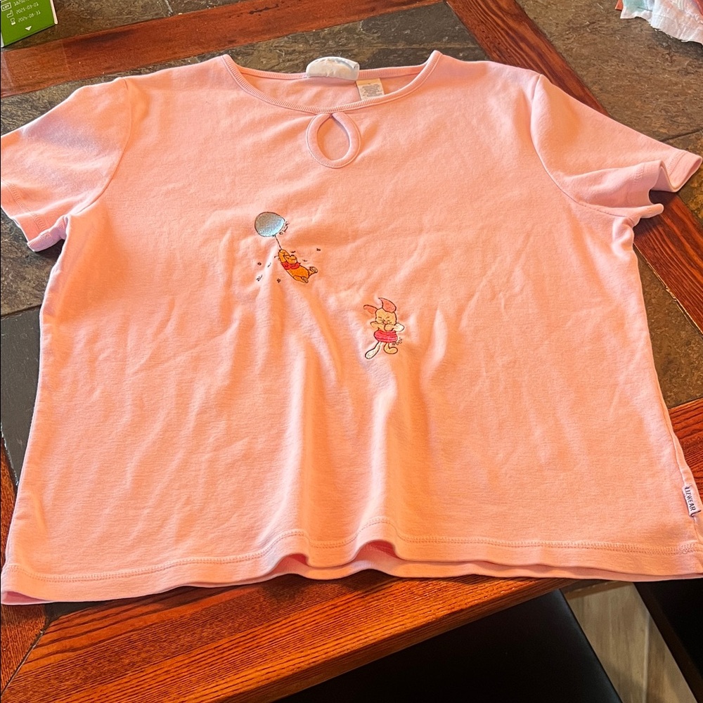 Vintage Liz Claiborne short Sleeve Tee Pooh & Piglet - Picture 5 of 8